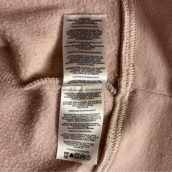 Columbia Trek Graphic Crew Sweatshirt Pastel Light Blush Pink Women Size Large - Picture 8 of 8